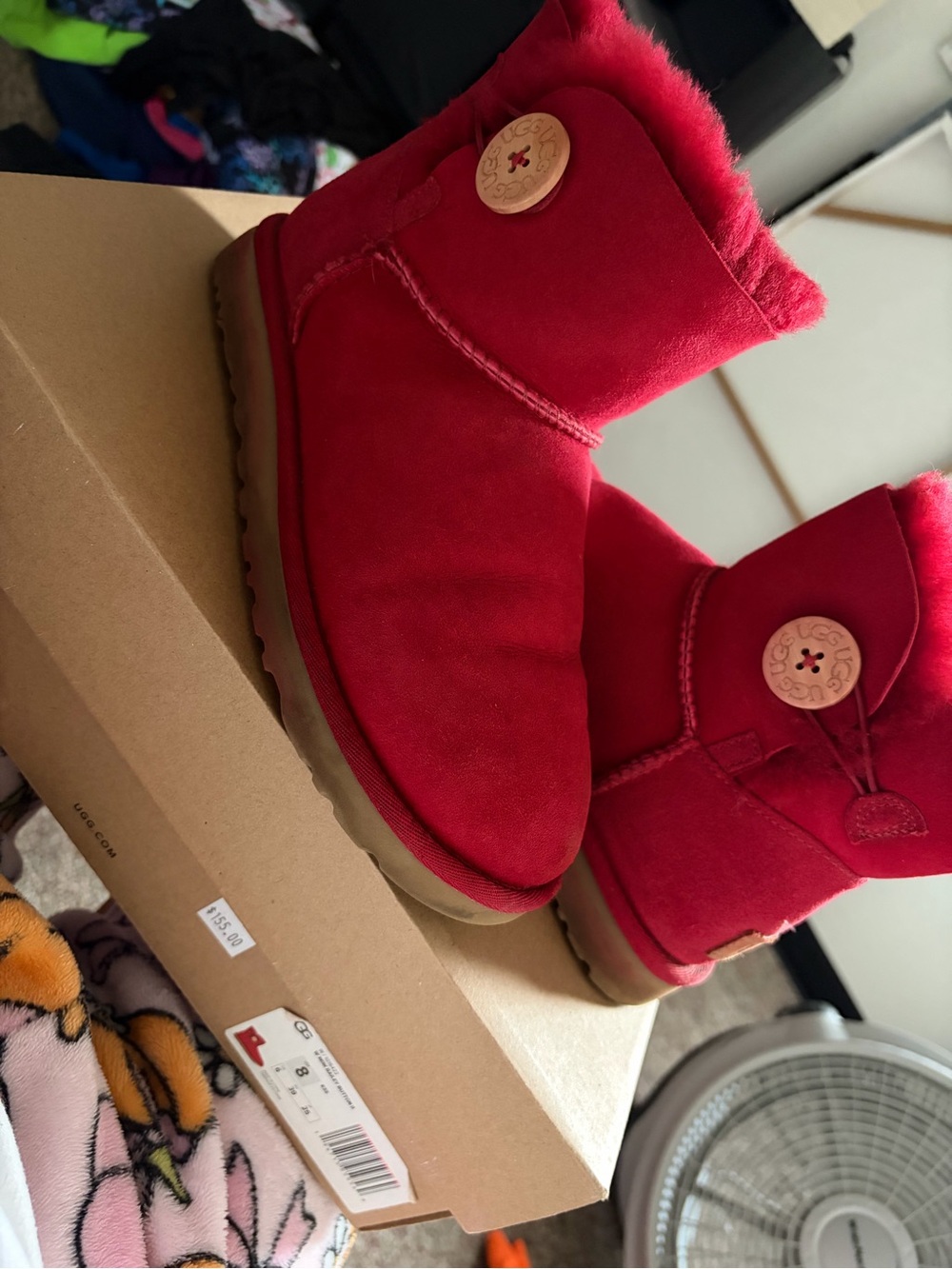 Women's Red Uggs Winter Boots